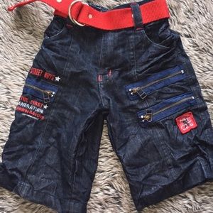 Noddy boy’s denim shorts with belt size 2-3 year